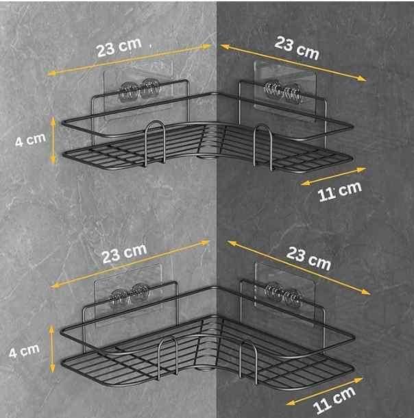Multipurpose Self Adhesive Corner Shelf