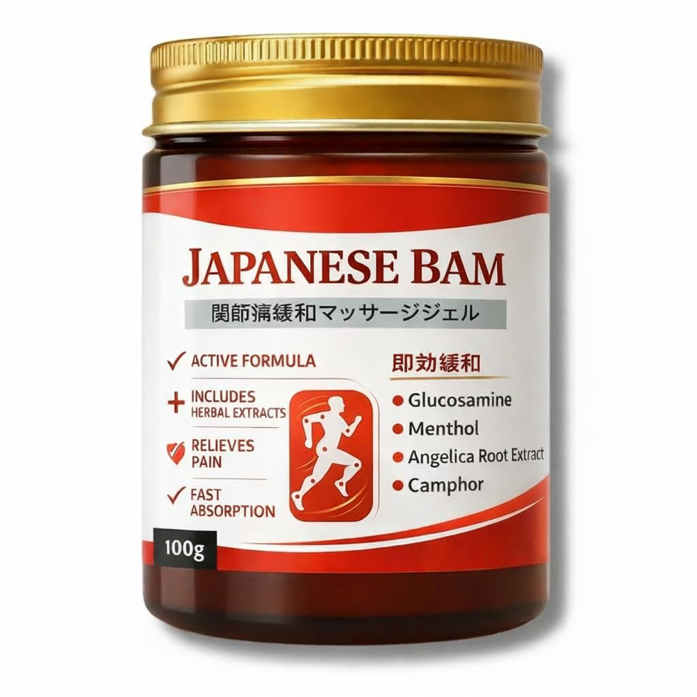 Japanese Joint Pain Relief Balm | Fast-Acting Herbal Massage Gel for Knee, Back & Muscle Pain