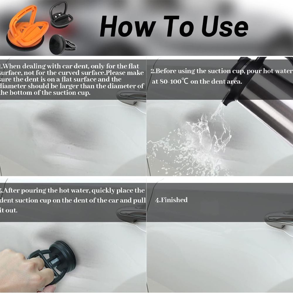 Heavy Duty Car Dent Puller | Strong Suction Cup Dent Repair Tool | Easy DIY Car Dent Removal