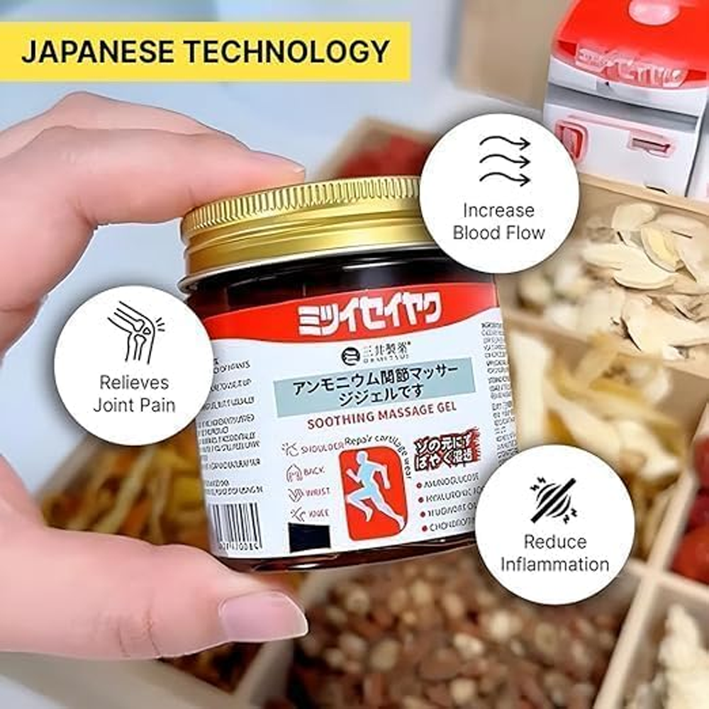 Japanese Joint Pain Relief Balm | Fast-Acting Herbal Massage Gel for Knee, Back & Muscle Pain