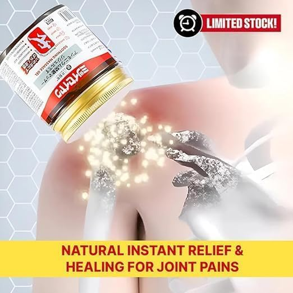 Japanese Joint Pain Relief Balm | Fast-Acting Herbal Massage Gel for Knee, Back & Muscle Pain